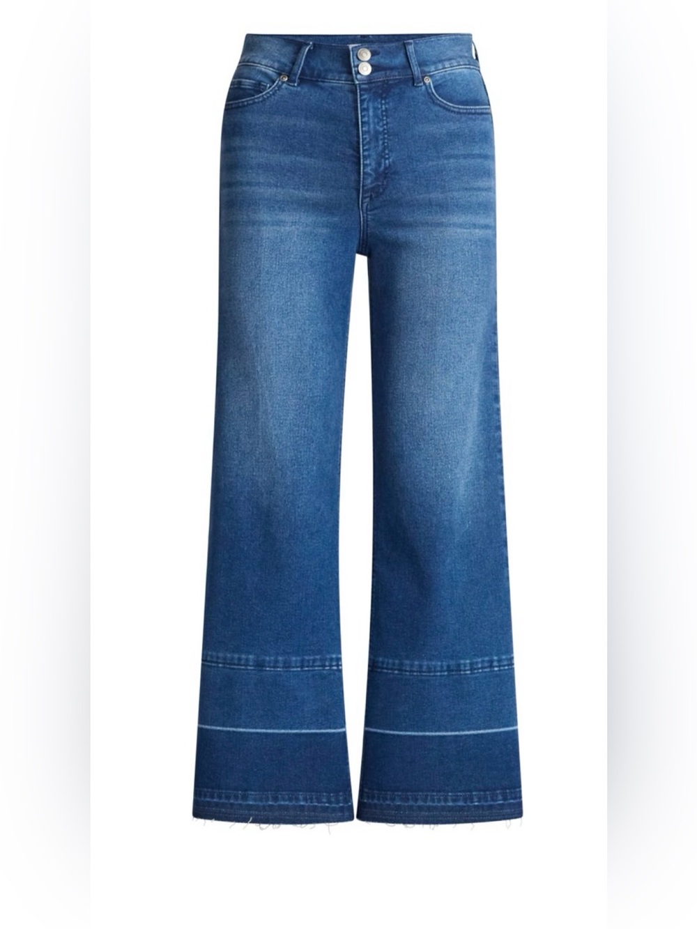Sofia Vargara Margot Wide Leg Dark Wash Wide Leg Ankle Crop Jeans Womens 18